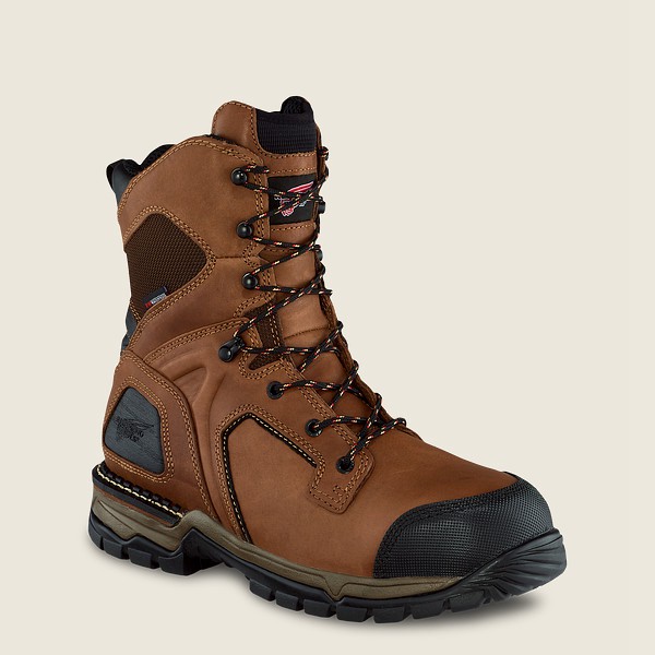 Bottes de Sécurité Red Wing - Flexforce® - 8-Inch Waterproof Toe - Marron/Noir - Homme 390NEZPVL